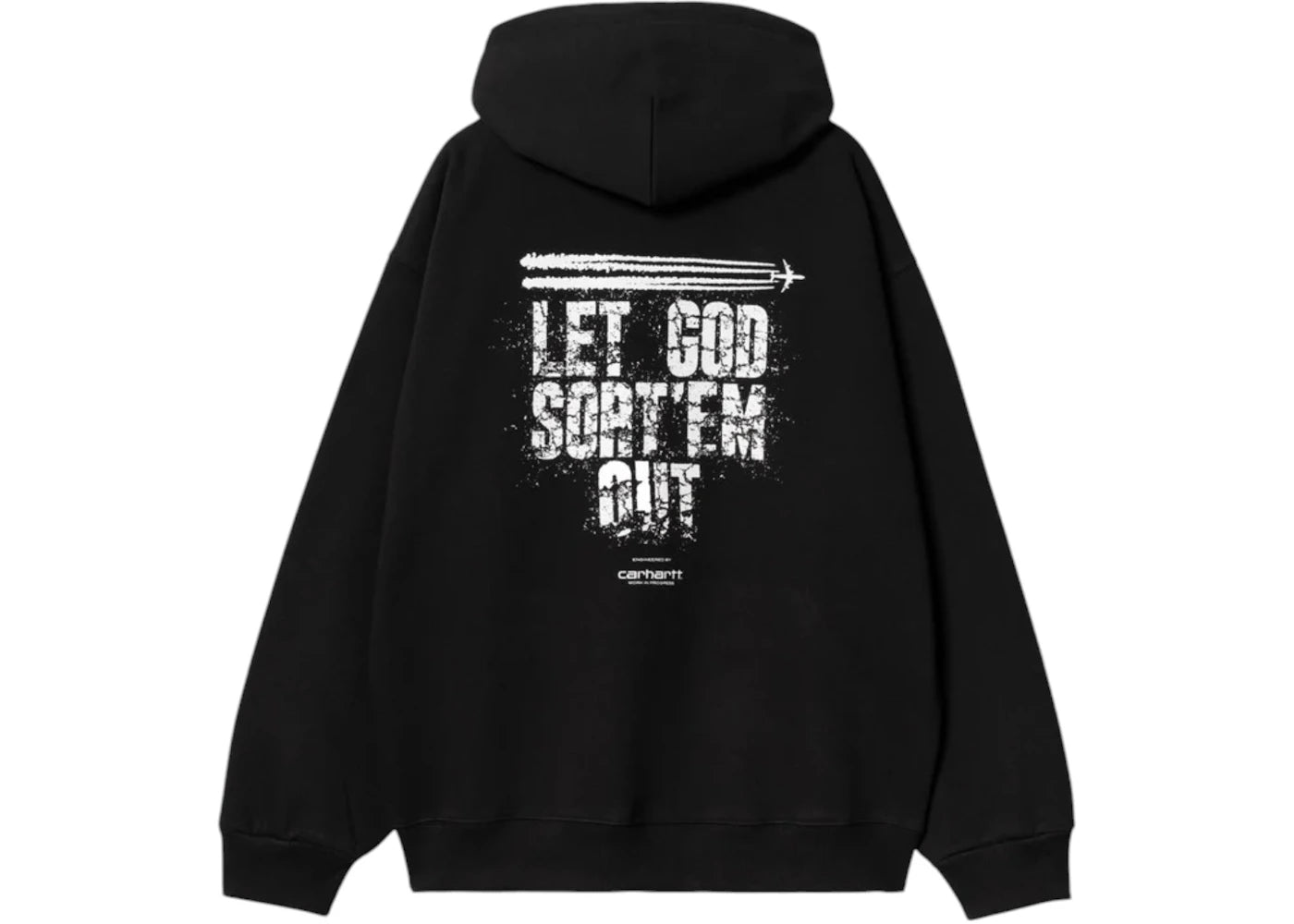 Carhartt WIP x Clipse Let God Sort Em Out Hooded Sweatshirt Black/White - vue secondaire A