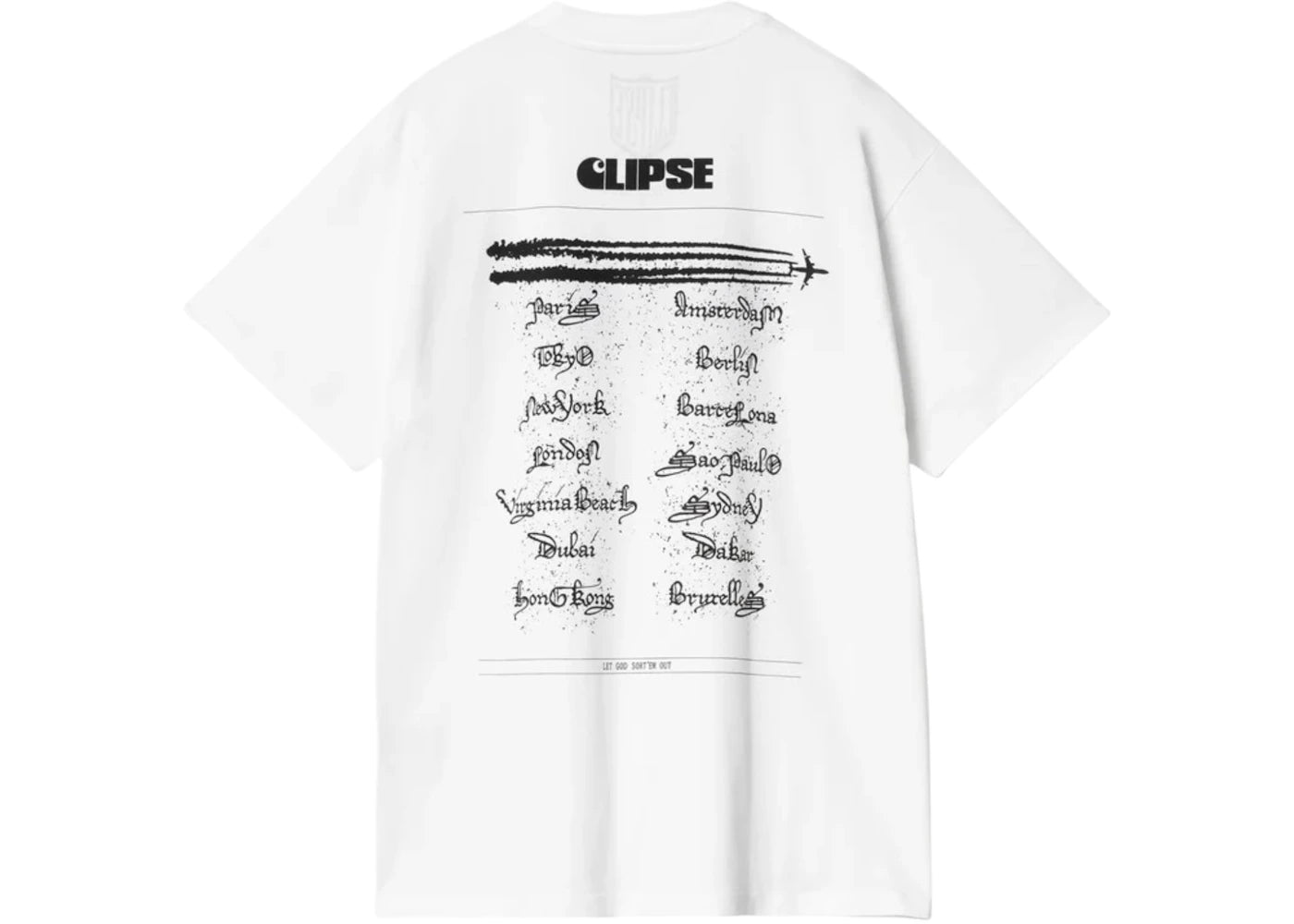 Carhartt WIP x Clipse T-Shirt White/Black - vue secondaire B