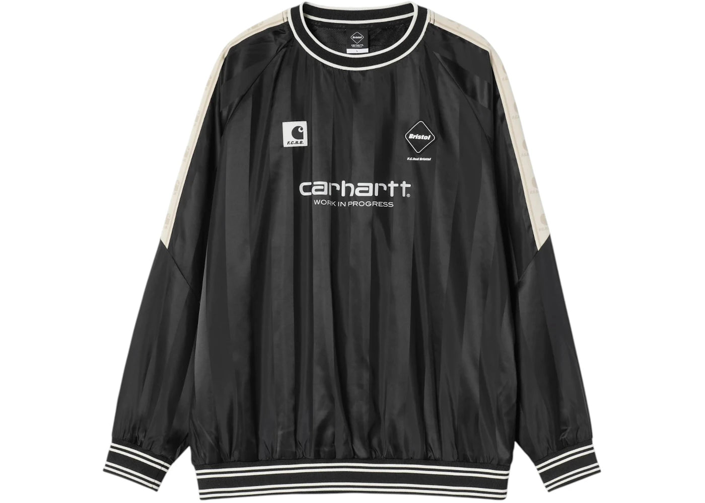 Carhartt WIP x F.C.R.B Warm Up Piste L/S T-shirt Black - vue secondaire A