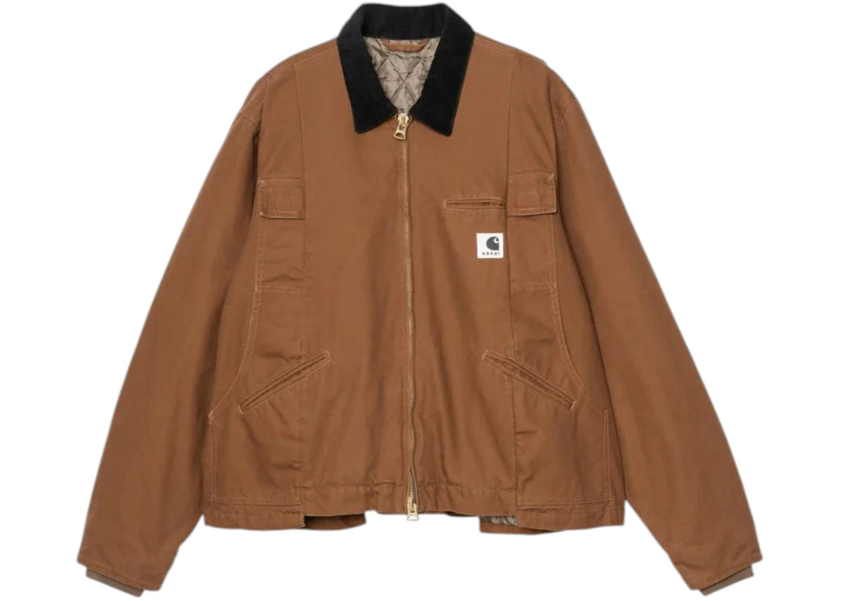 Carhartt WIP x Sacai Duck Jacket Sacai Dark Beige - vue secondaire A