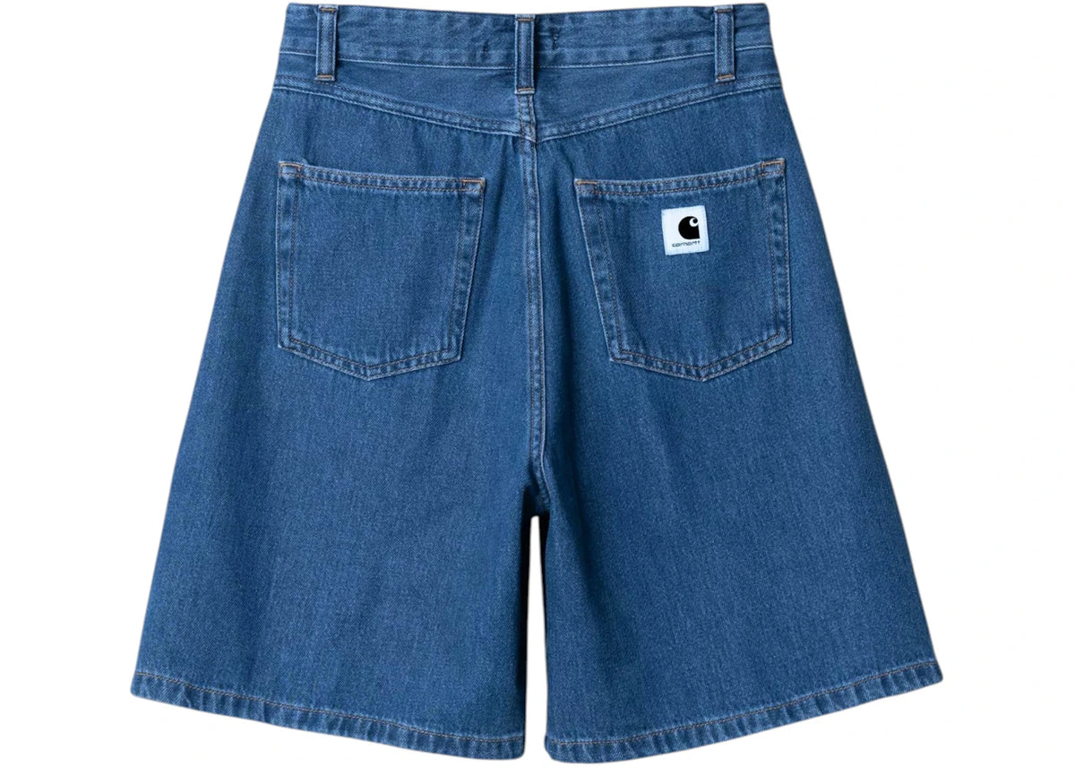 Carhartt Women's Alta Short Blue Dark Used Wash - vue secondaire B