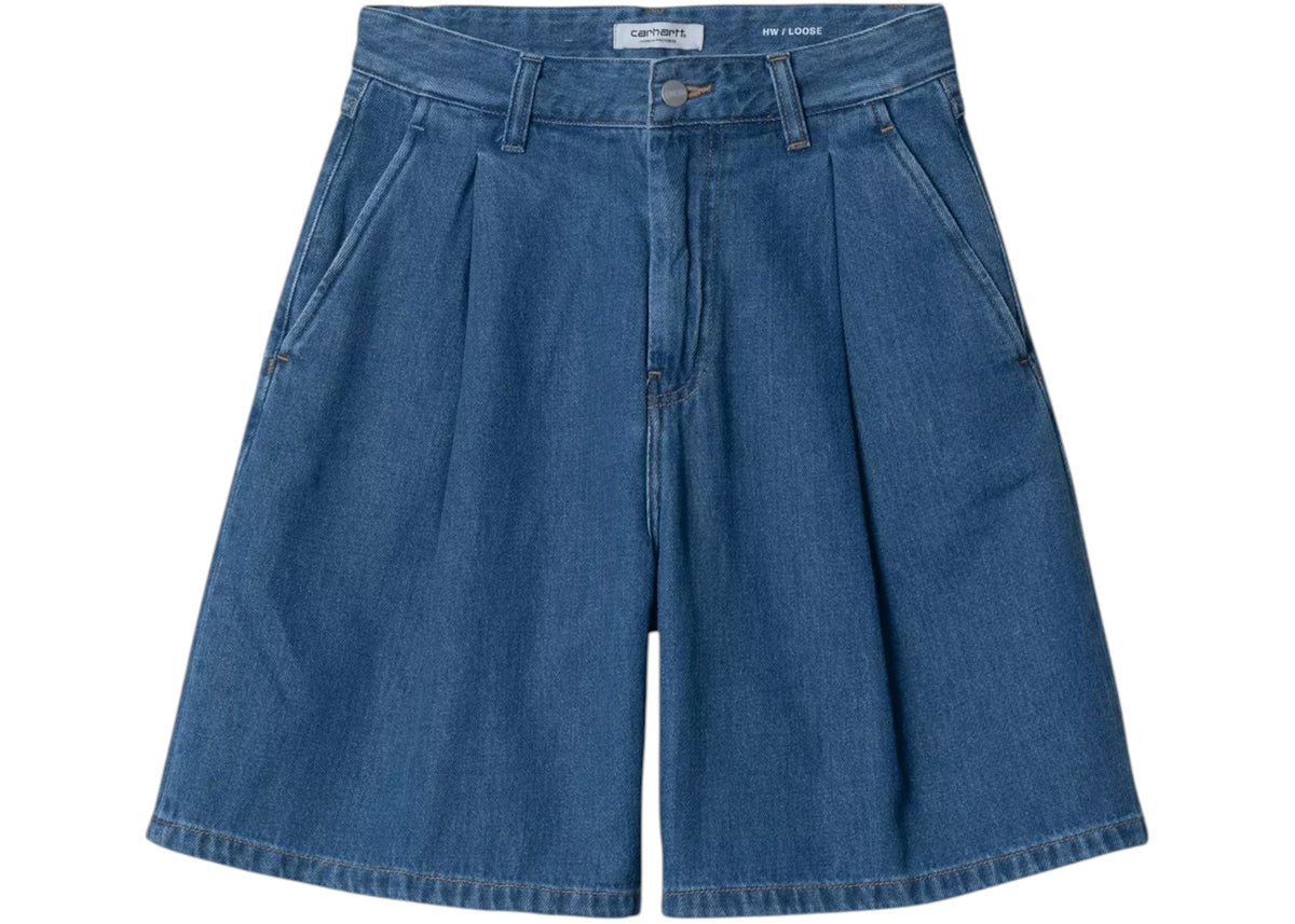 Carhartt Women's Alta Short Blue Dark Used Wash - vue secondaire A
