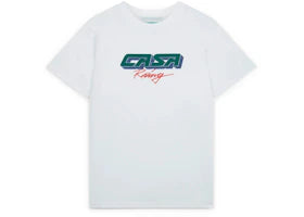 Casablanca Casa Racing 3D Printed Oversized T-Shirt White