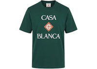 Casablanca Classic Casablanca Stacked Logo Tee Green