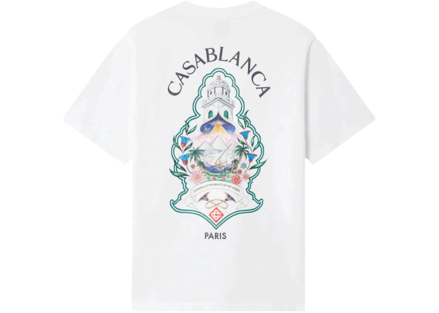 Casablanca Classic Hotel Emblem Tee White - vue secondaire B