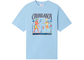 Casablanca Classic Tennis Match Tee Blue - vue 360