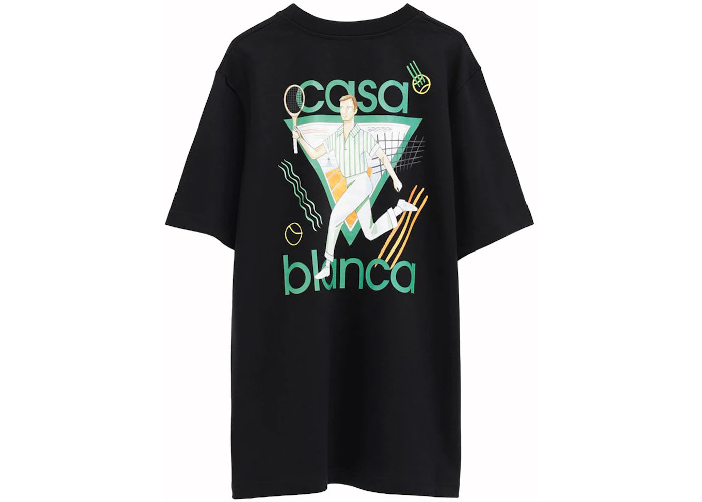 Casablanca Le Jeu T-Shirt Black - vue secondaire B