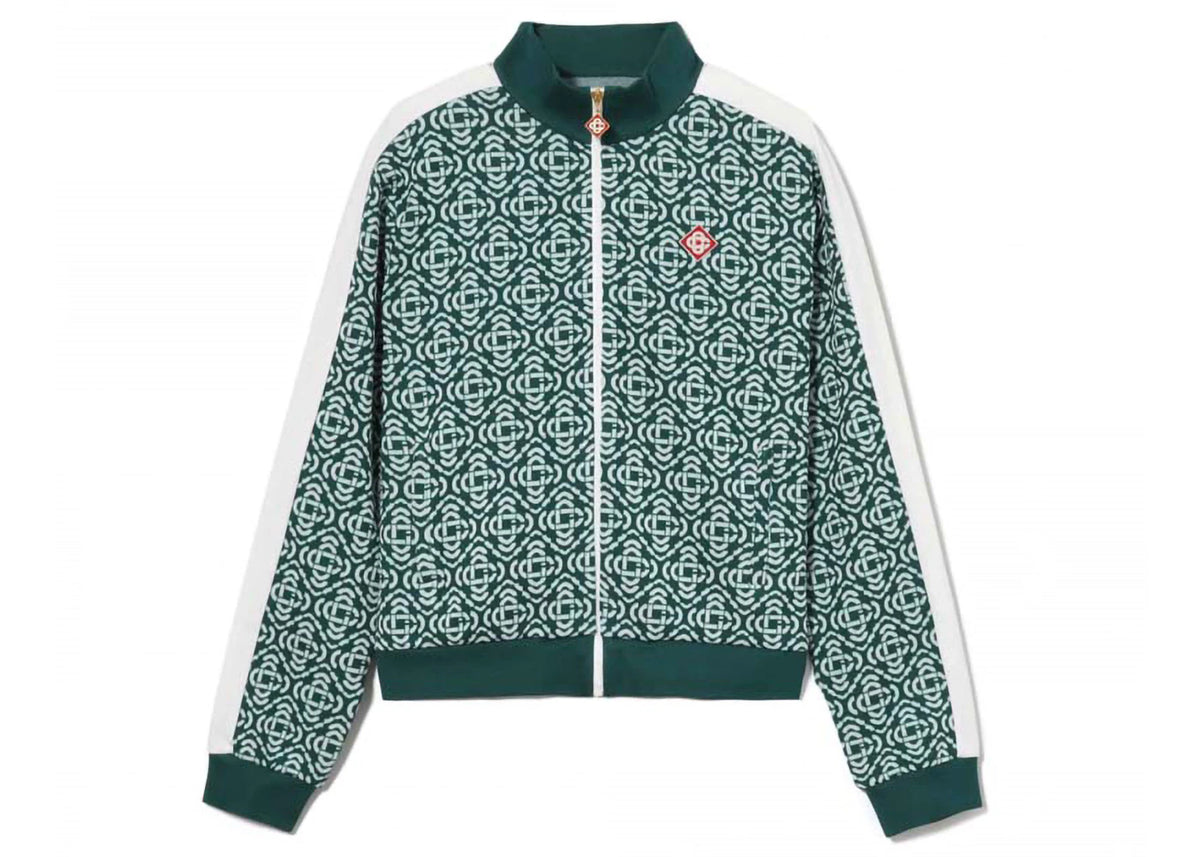 Casablanca Monogram Track Jacket Green - vue secondaire A