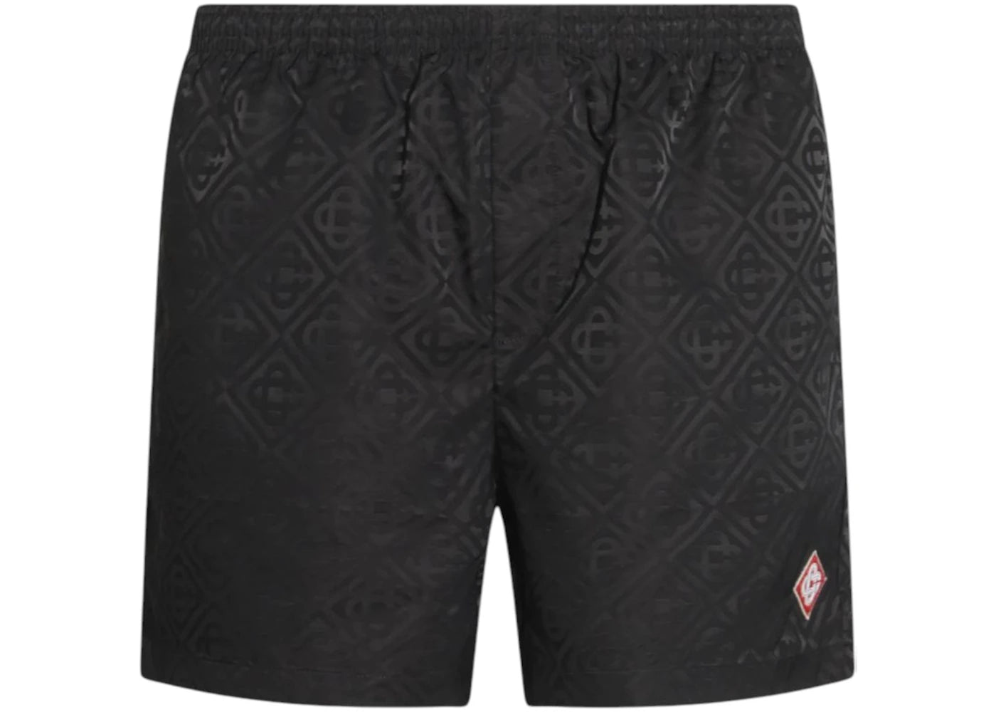 Casablanca Printed Swim Shorts Black - vue secondaire A