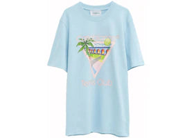 Casablanca Tennis Club Icon T-Shirt Light Blue
