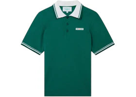 Casablanca Textured Pique Polo Green
