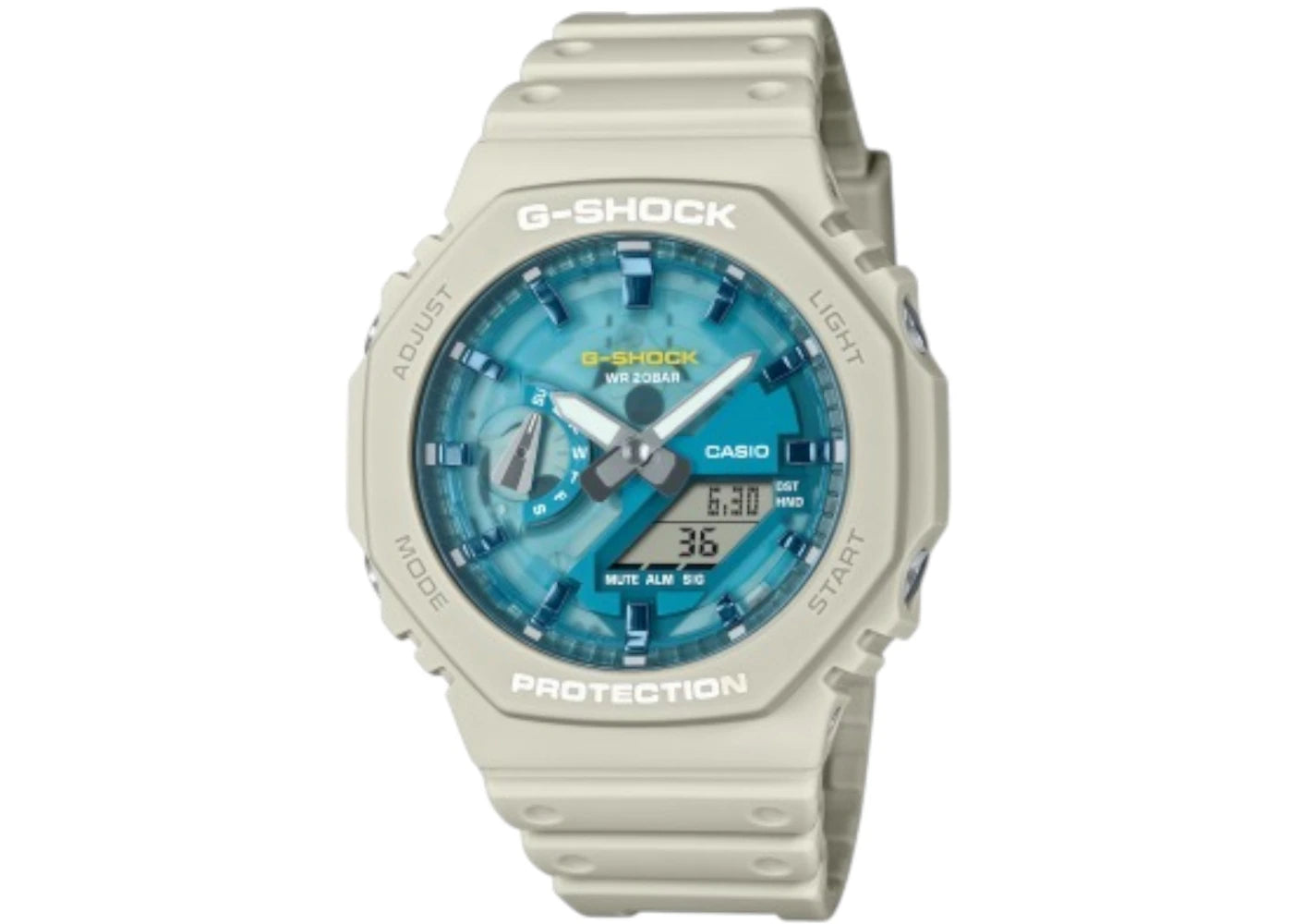 Casio G-Shock GA-2100AS-5A - vue 360