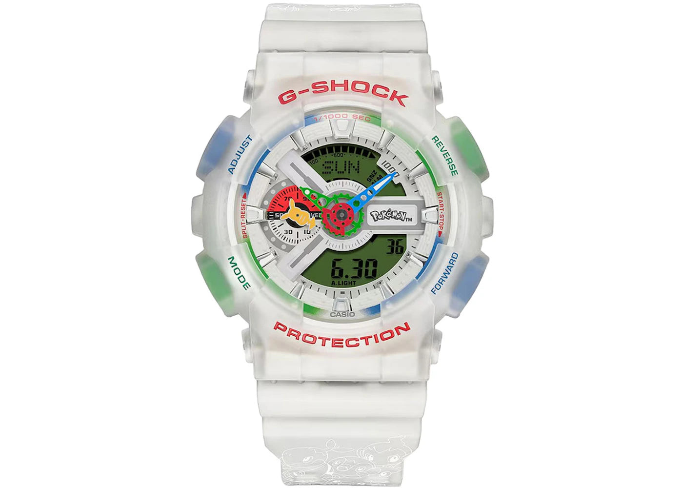 Casio G-Shock x Pokemon 30th Anniversary GA-110PKM-7A - vue 360