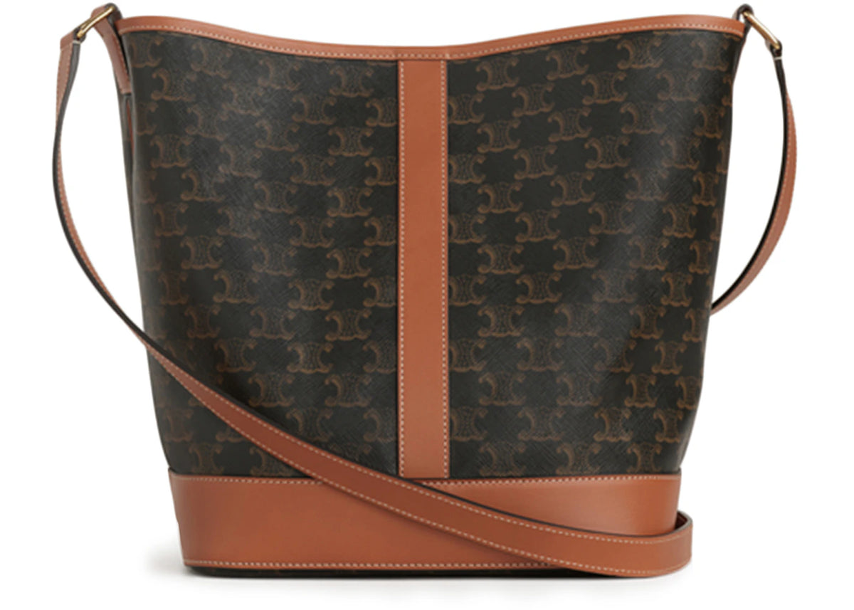 Celine Bucket Bag Medium Triomphe Tan - vue secondaire B
