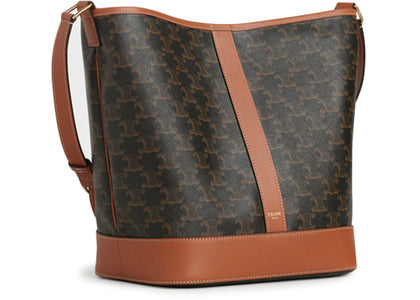 Celine Bucket Bag Medium Triomphe Tan - product view 2