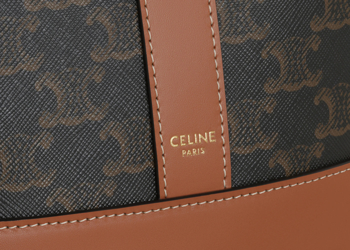 Celine Bucket Bag Small Triomphe Tan - vue secondaire B