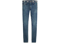 Celine Clean Dark Union Wash Denim Neo Skinny Jeans Clean Dark Union Wash