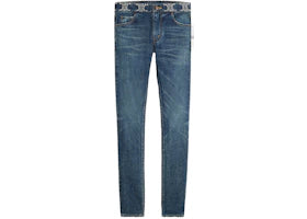 Celine Clean Dark Union Wash Denim Neo Skinny Jeans Clean Dark Union Wash
