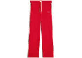 Celine Double Face Jersey Tracksuit Pants Red/Off White - authentic Celine apparel