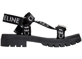 Celine Leo Strappy Sandal Black White - vue 360