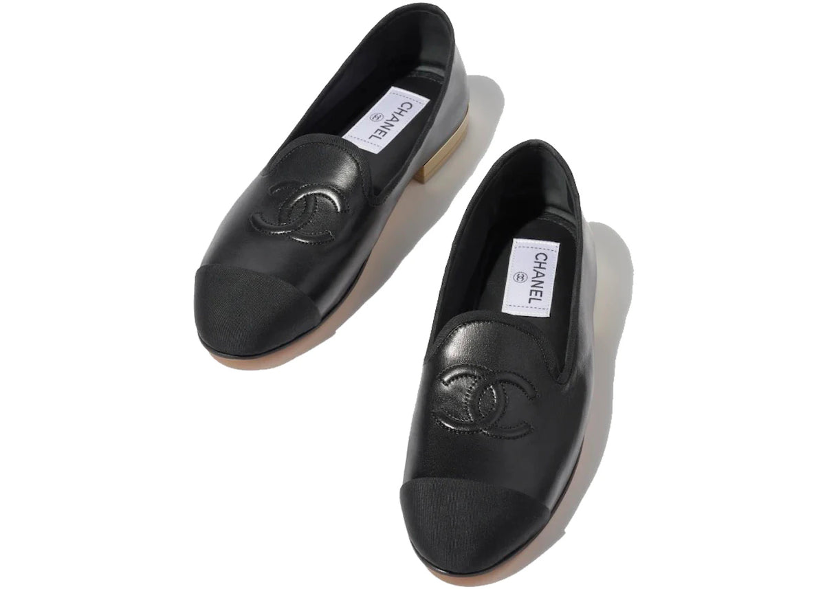 Chanel CC Loafers Black Lambskin - vue secondaire B