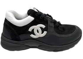 Chanel Low Top Trainer Black White - vue 360