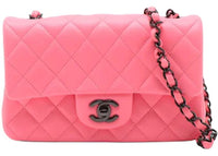 Chanel Timeless Classic Mini Flap Hot Pink