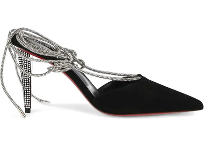Christian Louboutin Astrid Lace Strass Pointed-Toe Pumps Black (Women's) - sneakers view 2