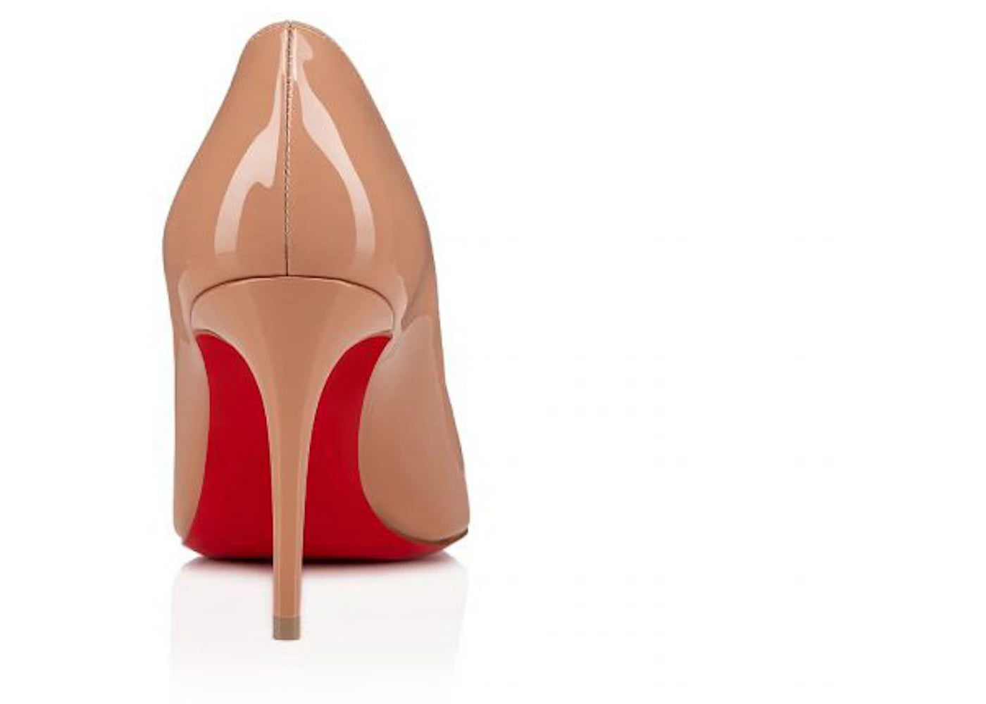 Christian Louboutin Kate 85mm Pump Nude Patent Leather - vue secondaire A