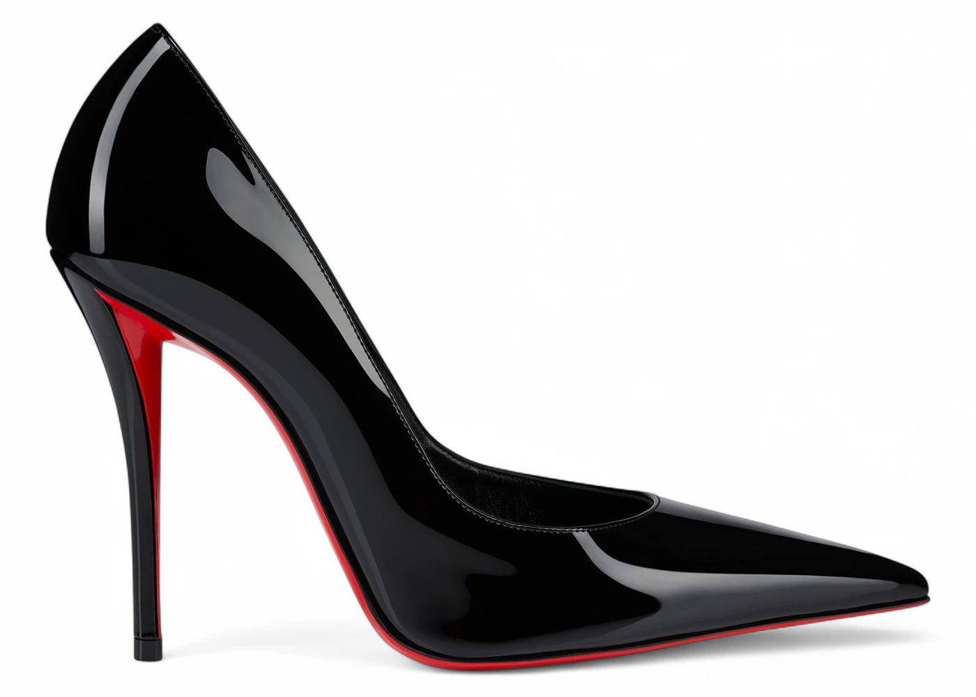 Christian Louboutin Miss Z 100mm Pump Black Patent Calf Leather - vue 360
