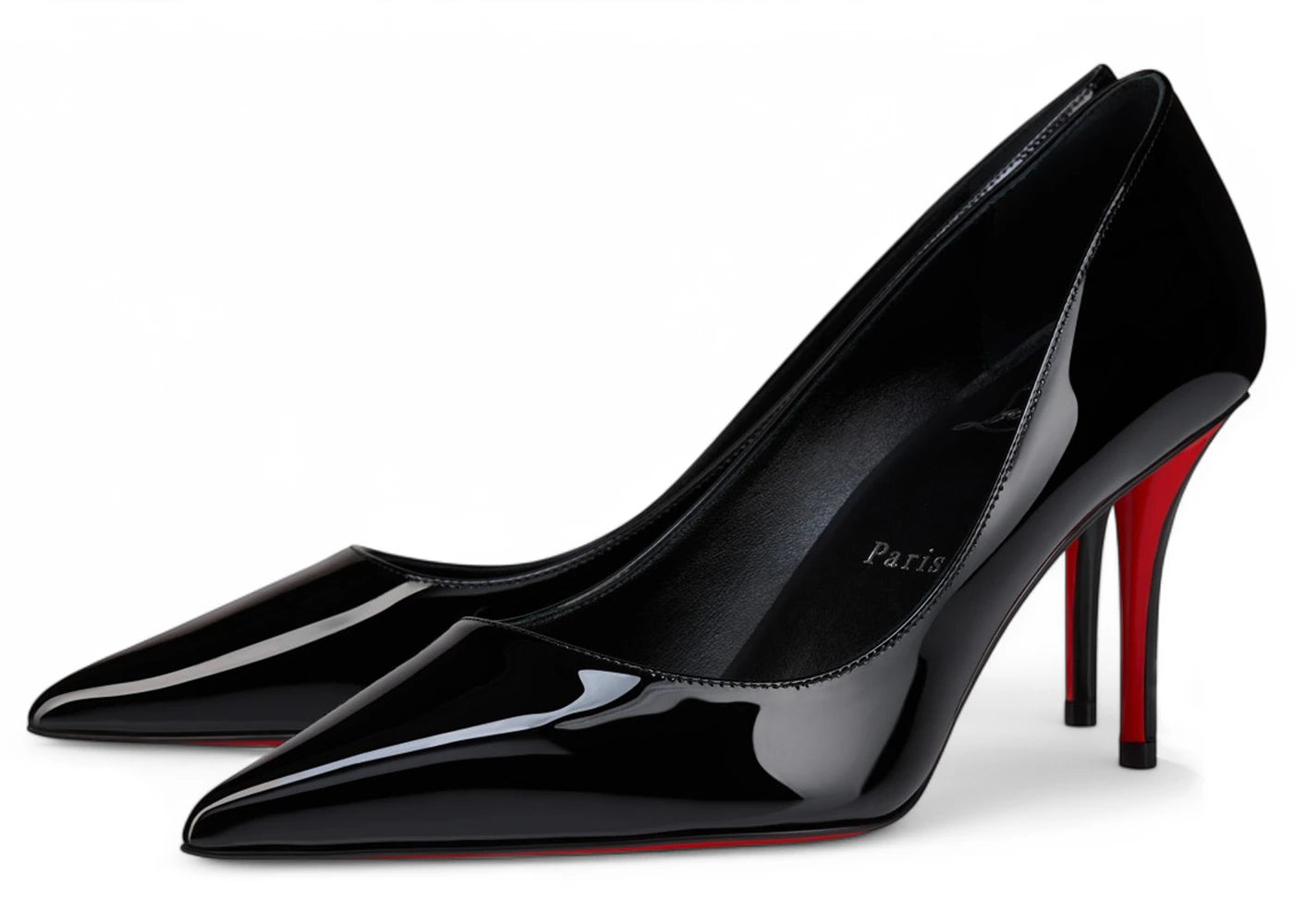 Christian Louboutin Miss Z 80mm Pump Black Patent Calf Leather - vue secondaire B