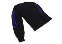Chrome Hearts 1988 Neck Logo Langarm-T-Shirt Schwarz/Blau