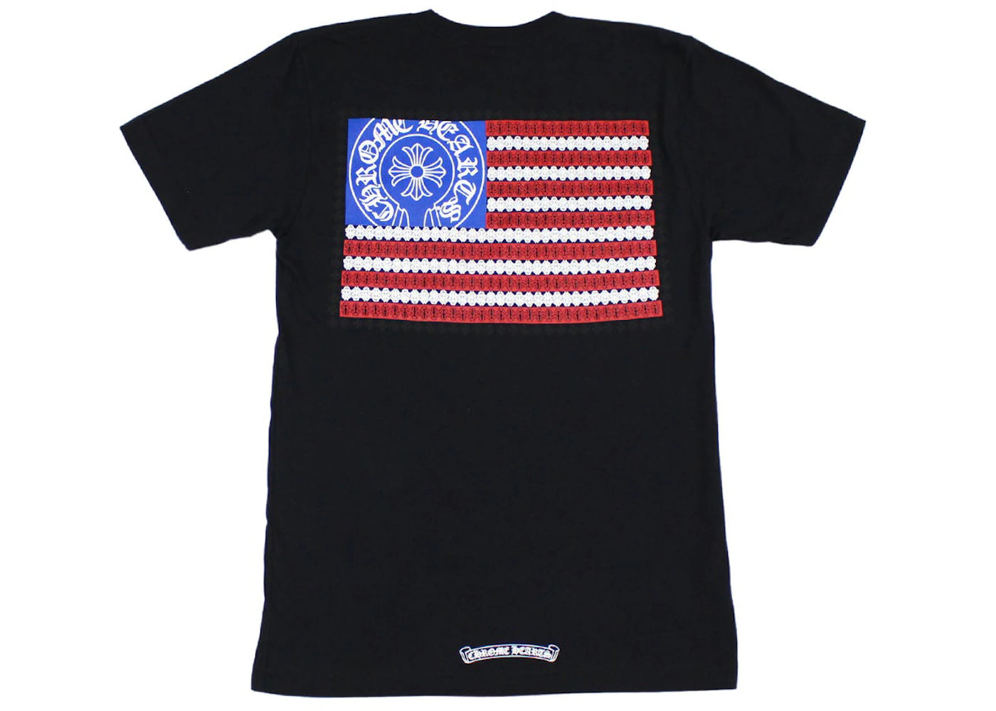 Chrome Hearts American Flag Dagger T-Shirt Schwarz - vue 360