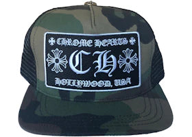 Chrome Hearts CH Hollywood Trucker Hat Camo/Black - vue 360