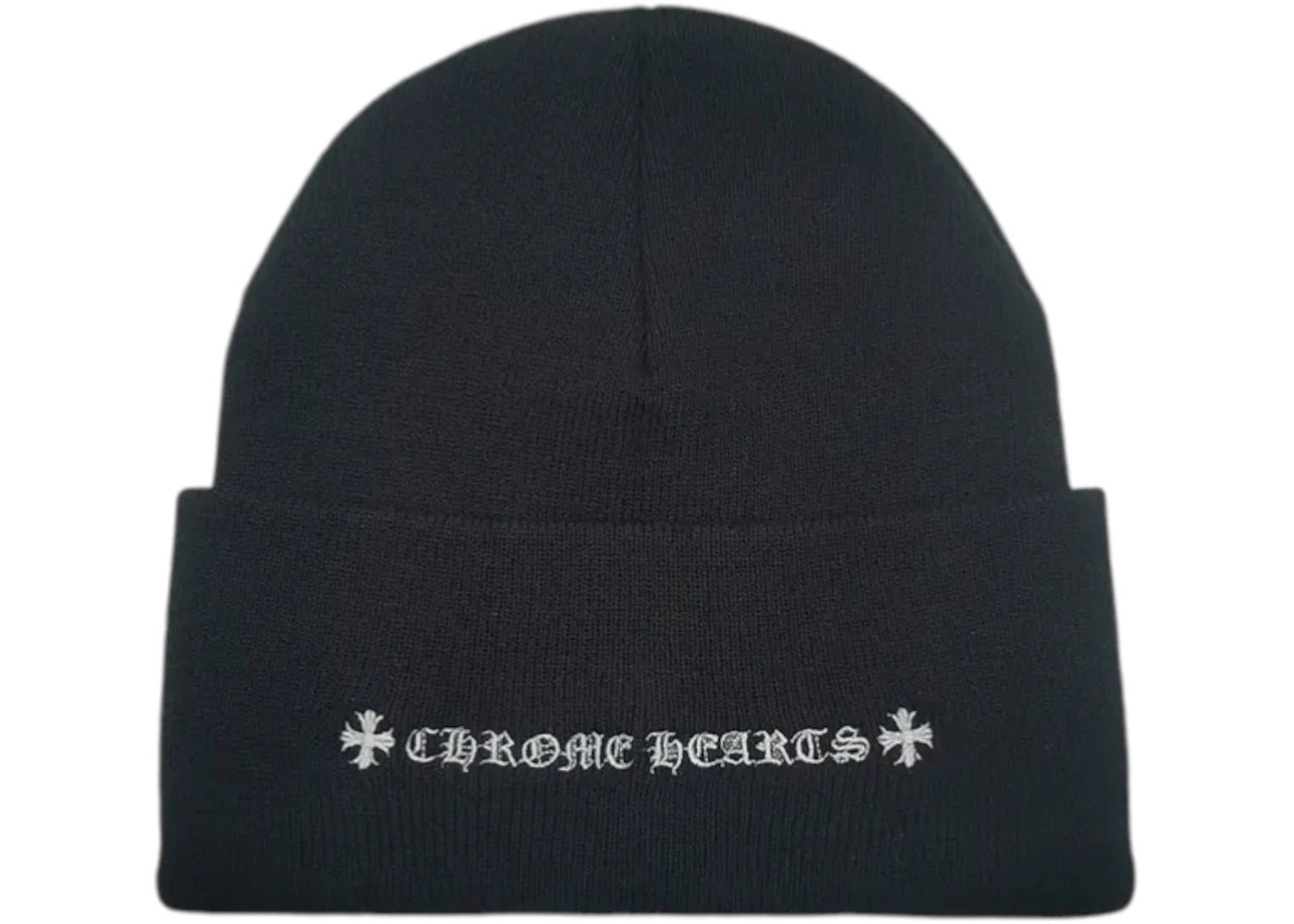 Chrome Hearts CH Logo Beanie Black/White - vue secondaire B