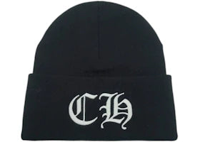 Chrome Hearts CH Logo Beanie Black/White
