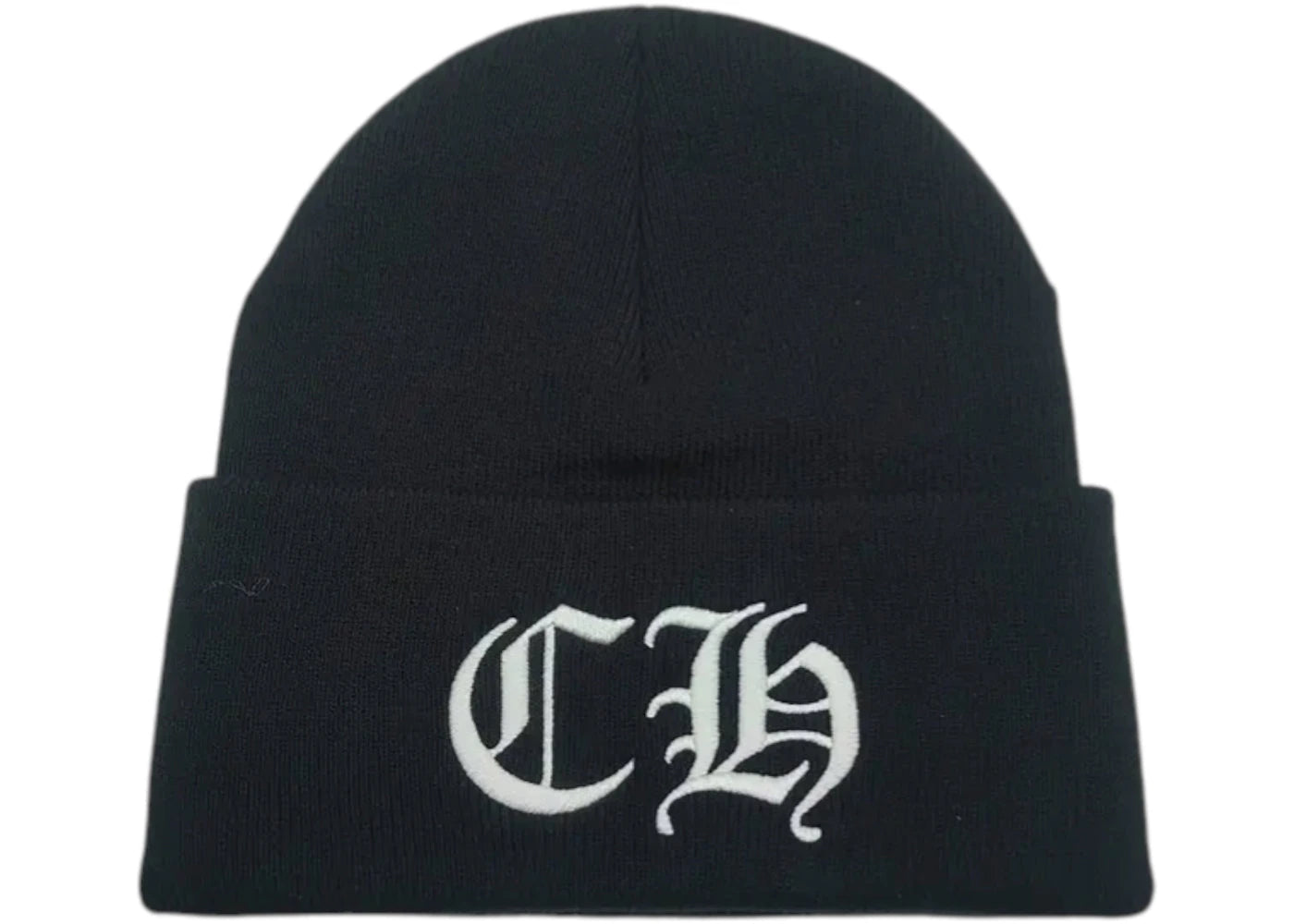 Chrome Hearts CH Logo Beanie Black/White - vue secondaire A