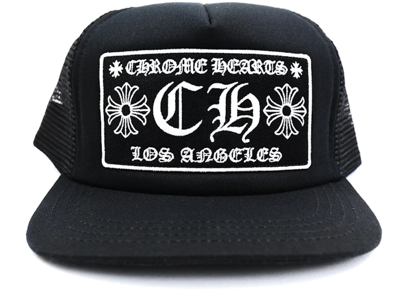 Chrome Hearts CH Los Angeles Trucker Hat Black/Black - vue 360
