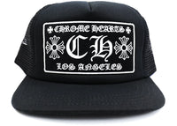 Chrome Hearts CH Los Angeles Trucker Hat Black/Black