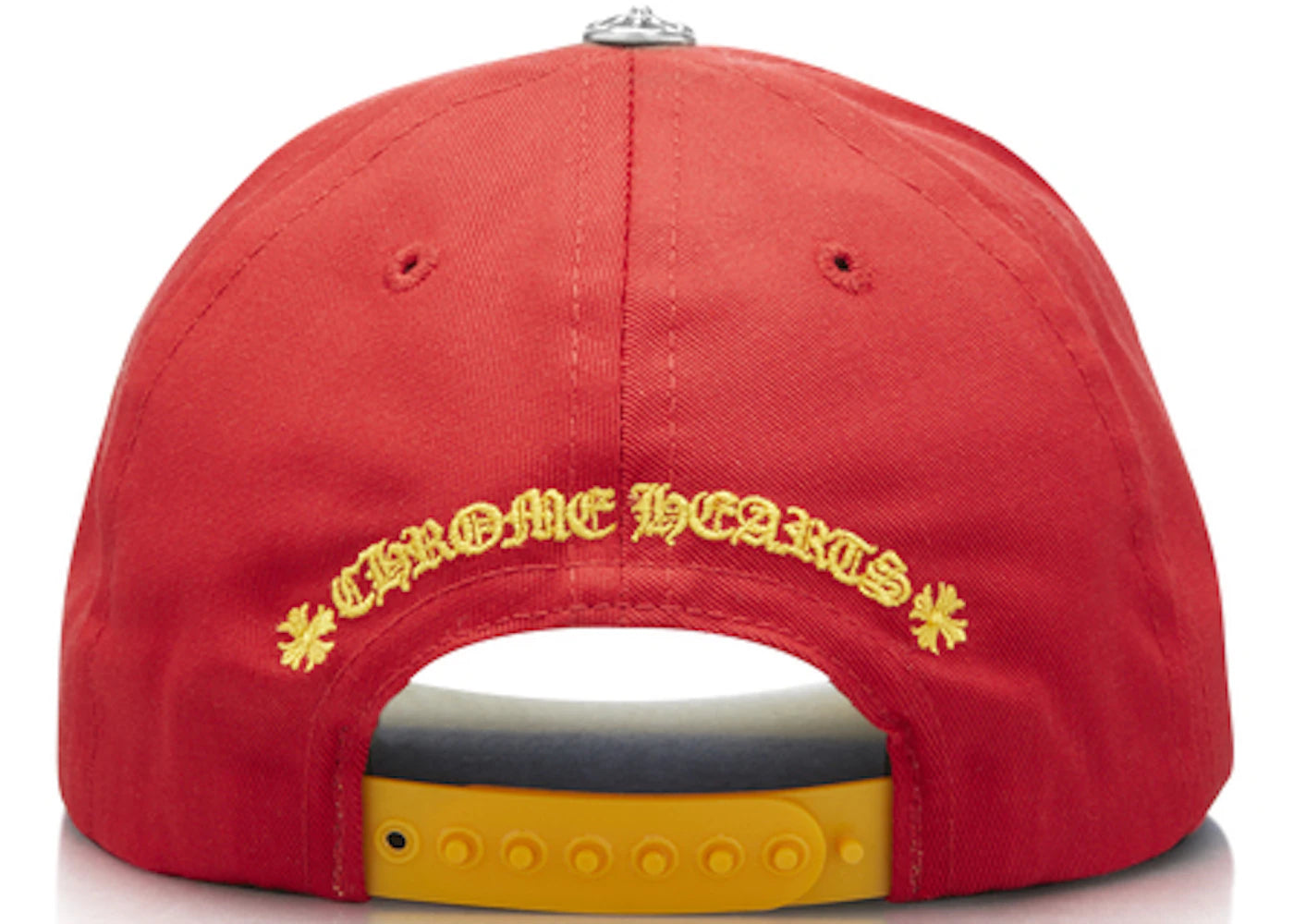 Chrome Hearts CH Silver Button Hat Red/Yellow - vue secondaire A