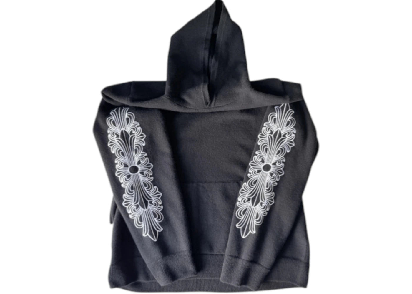 Chrome Hearts Cashmere Floral Hoodie Black/White