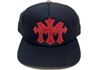 Chrome Hearts Cemetery Trucker Hat Black/Red