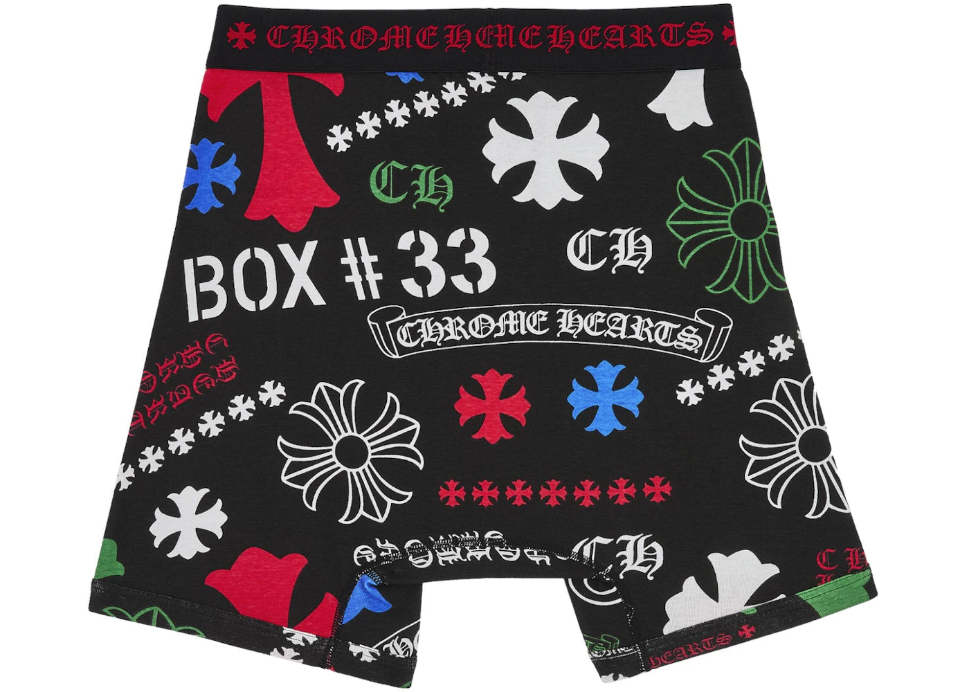 Chrome Hearts Classic Rib Boxer Brief Black/Multicolor - vue secondaire B