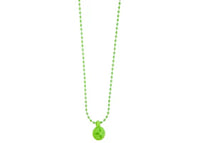 Chrome Hearts Crossball Charm Necklace Green