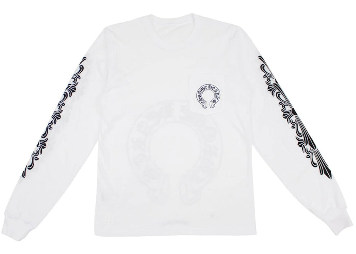 Chrome Hearts Floral Horseshoe L/S T-shirt White - vue secondaire A