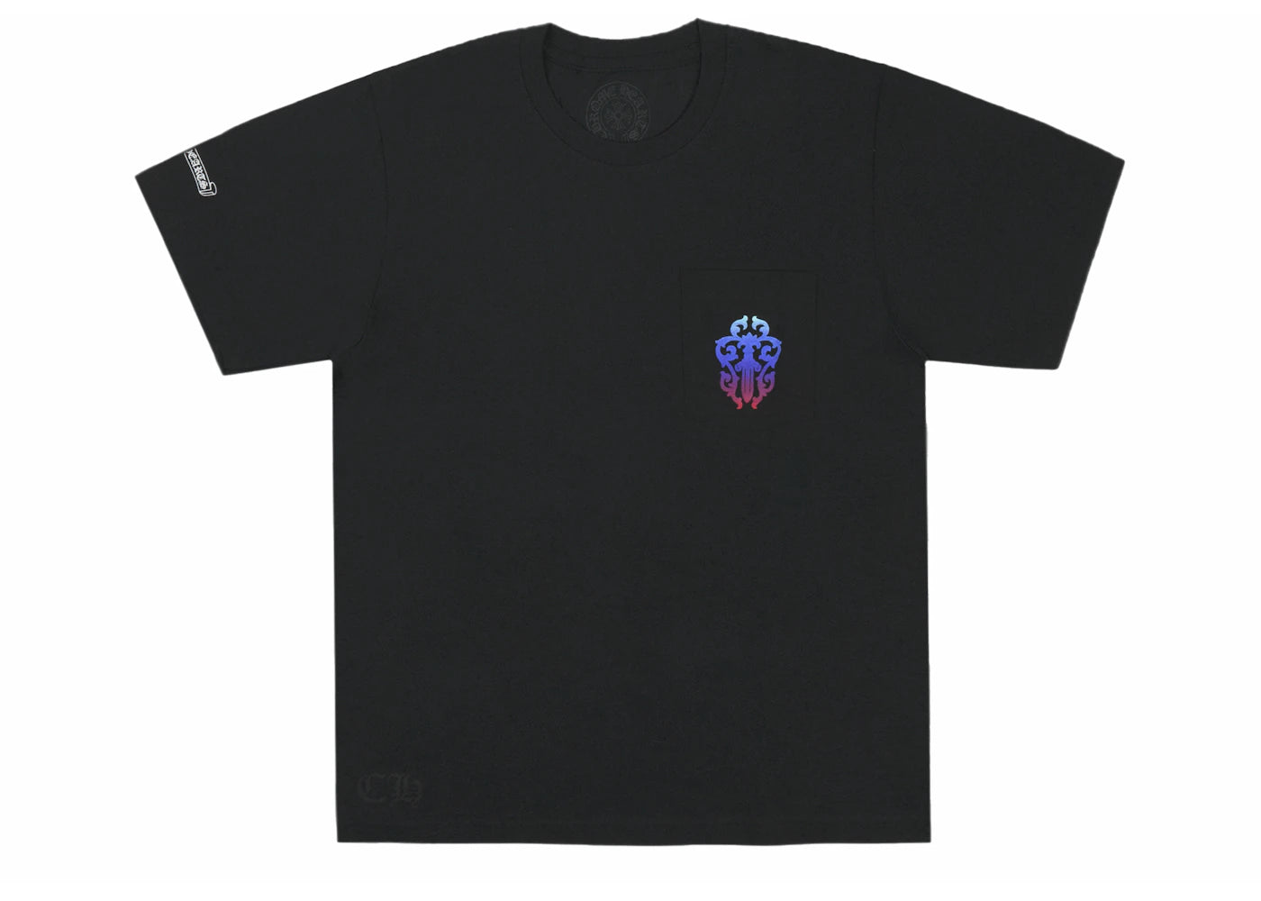 Chrome Hearts Gradient Dagger T-shirt Black - vue secondaire B