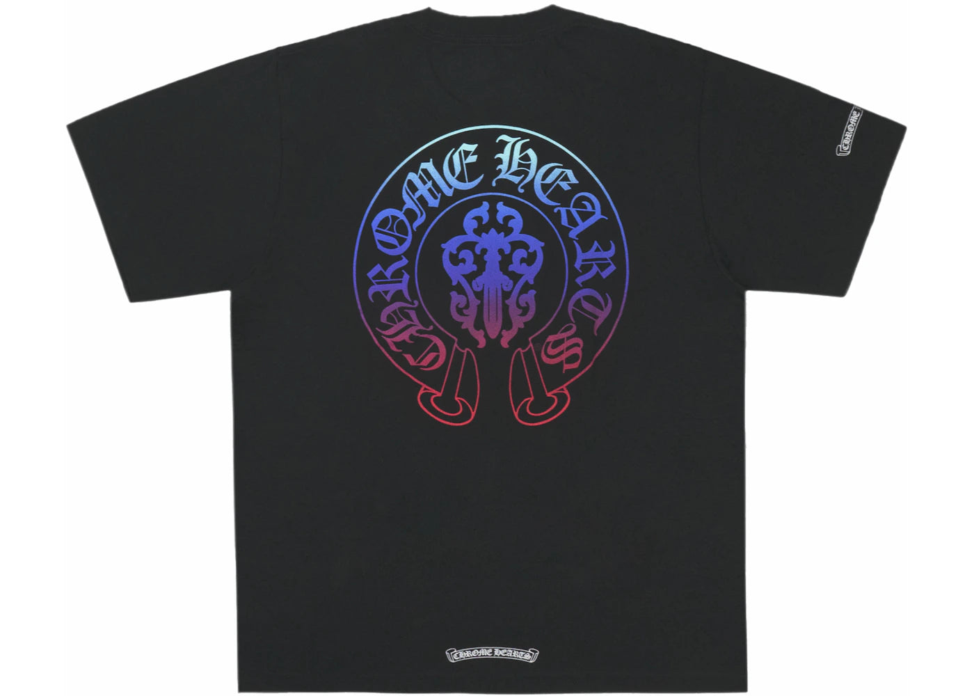 Chrome Hearts Gradient Dagger T-shirt Black - vue secondaire A