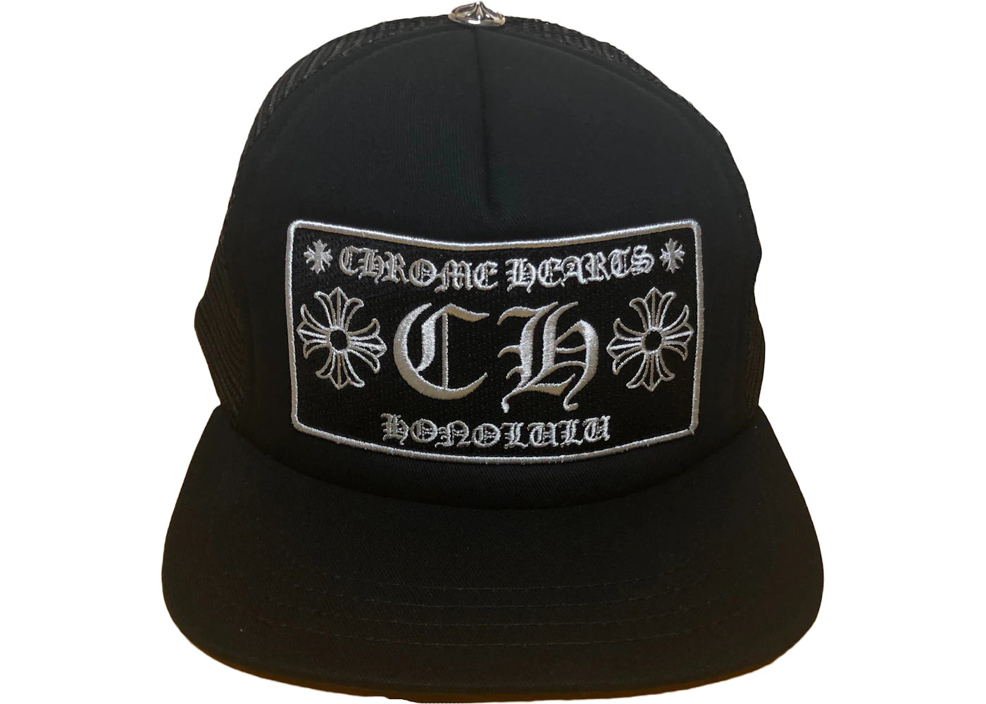 Chrome Hearts Honolulu Exklusiv CH Trucker Hut Schwarz/schwarz - vue 360
