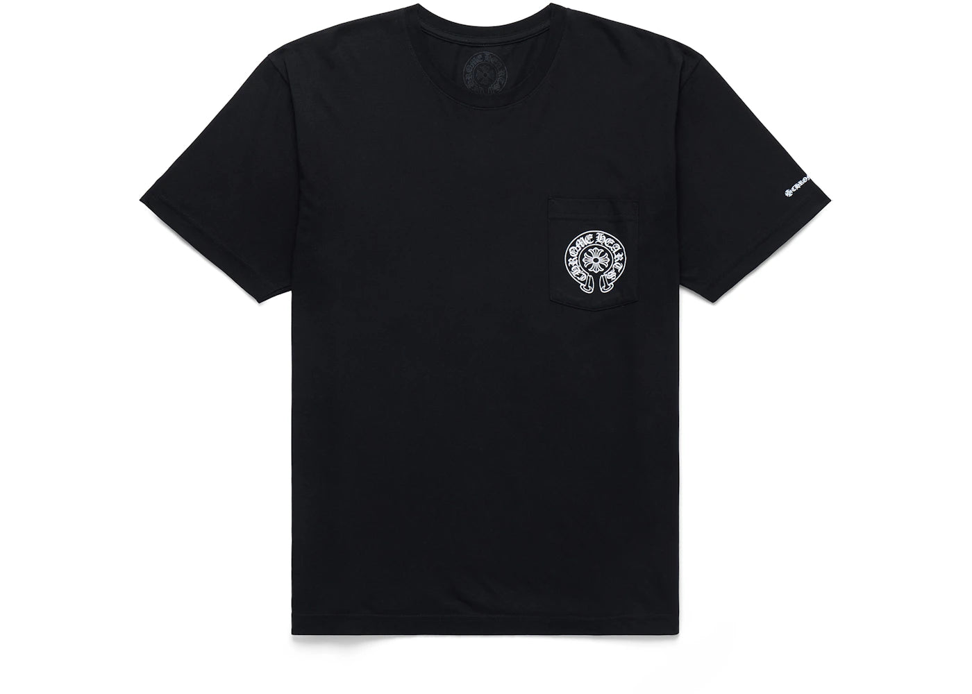 Chrome Hearts Horse Shoe Logo Pocket T-Shirt Schwarz - vue 360