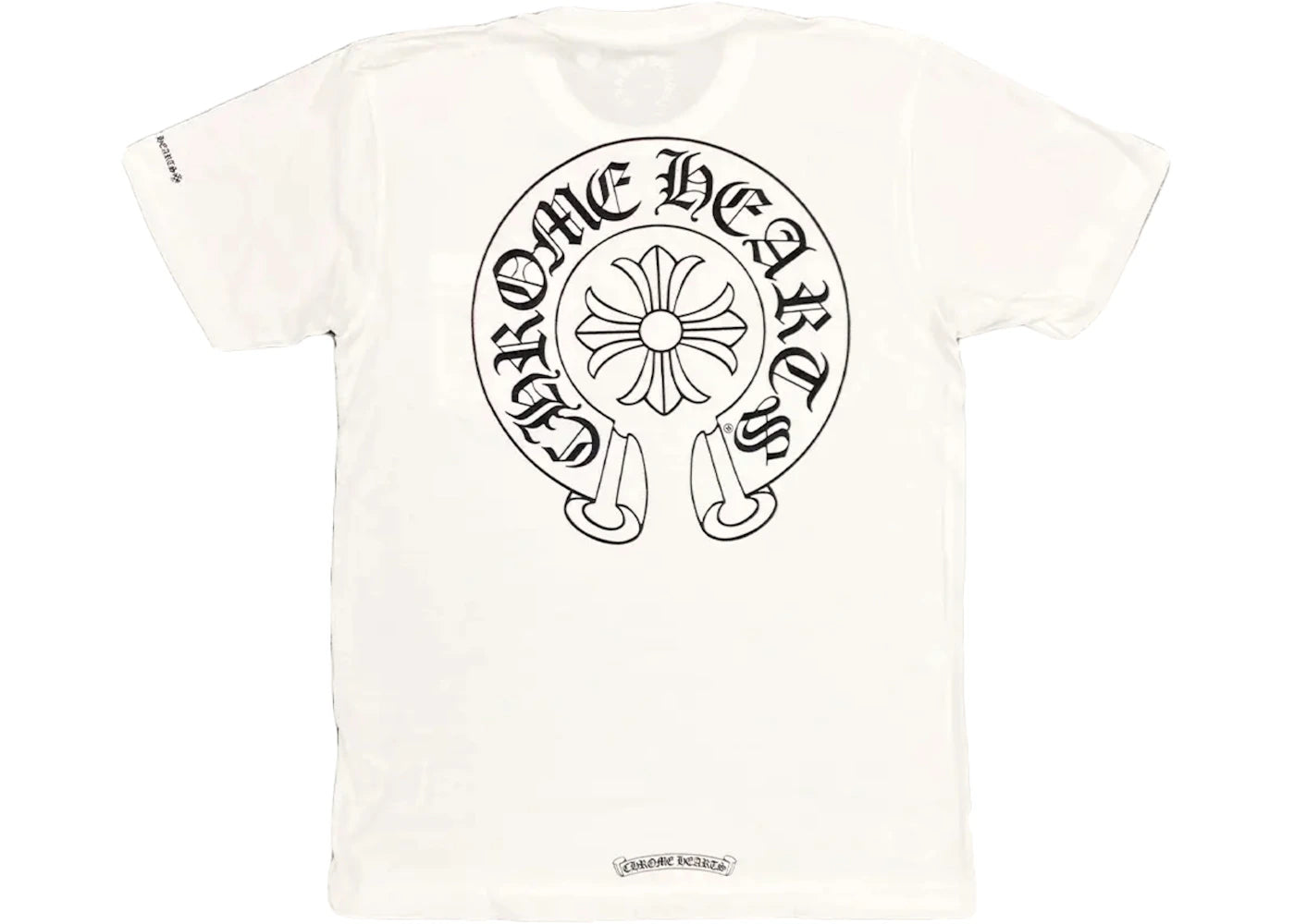 Chrome Hearts Horse Shoe Logo Pocket T-Shirt Weiß - vue 360